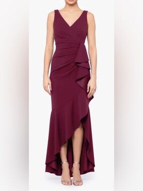 New! Betsy Adam Petite Candance High Low Dress